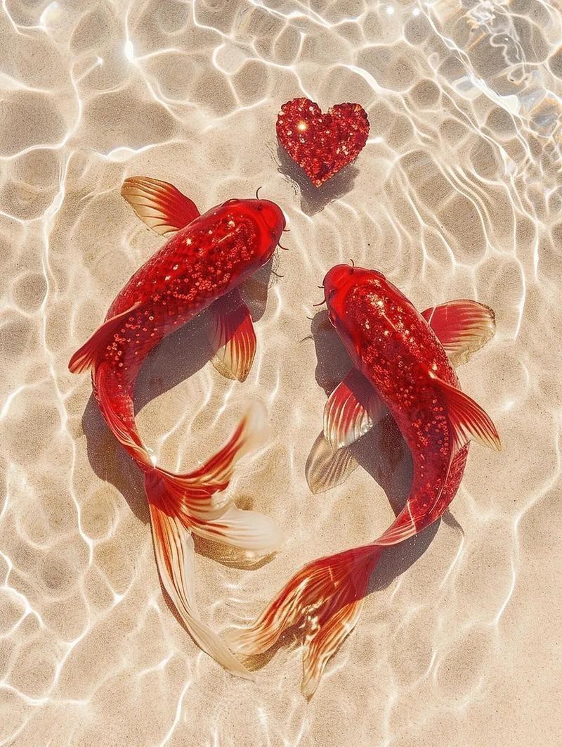 紅錦鯉魚(yú)圖片