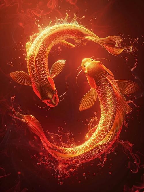 紅錦鯉魚(yú)圖片