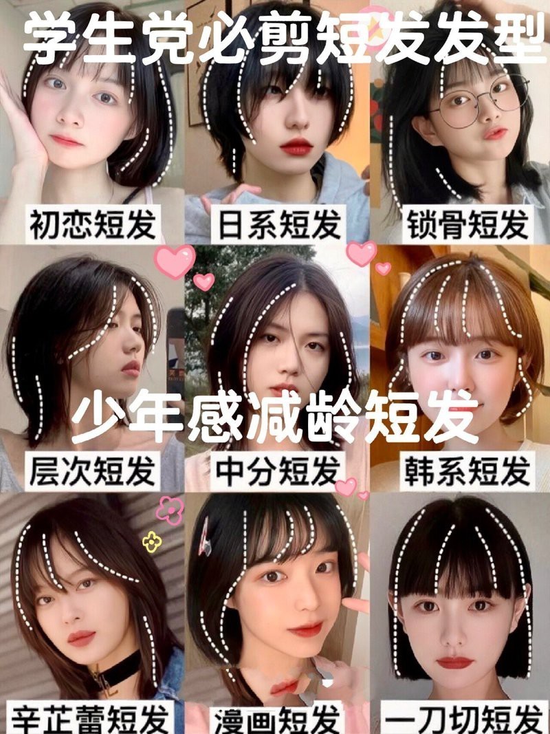 15歲初中生最火的短發