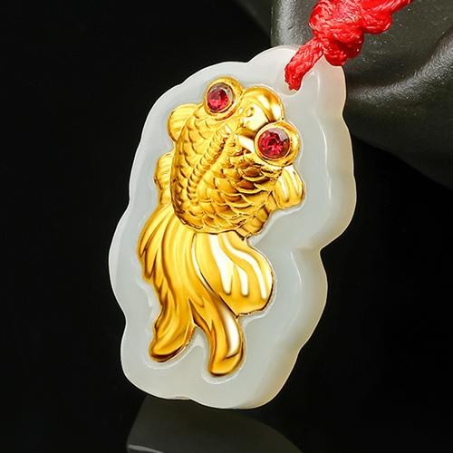 和田玉金龍魚吊墜圖片 和田玉金龍魚吊墜圖片 龍魚百科 第16張