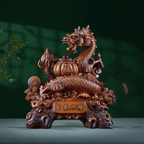 能提供更多龍擺件的圖片嗎？