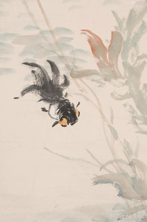 名家金魚國畫圖片
