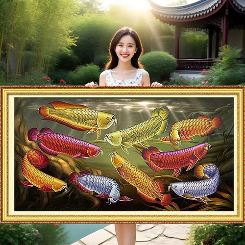 金龍魚(yú)吉祥如意卡圖片