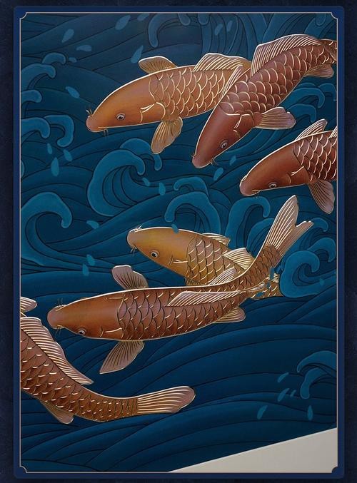 金龍魚(yú)吉祥如意卡圖片