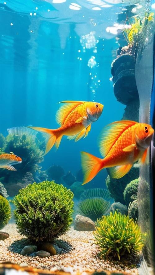 魚缸3D壁紙高清大圖