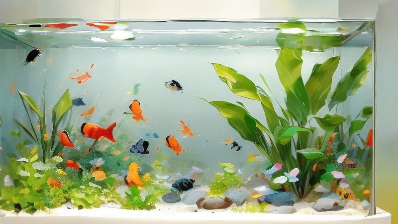 魚缸3D壁紙高清大圖