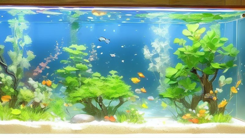 龍魚缸專用壁紙