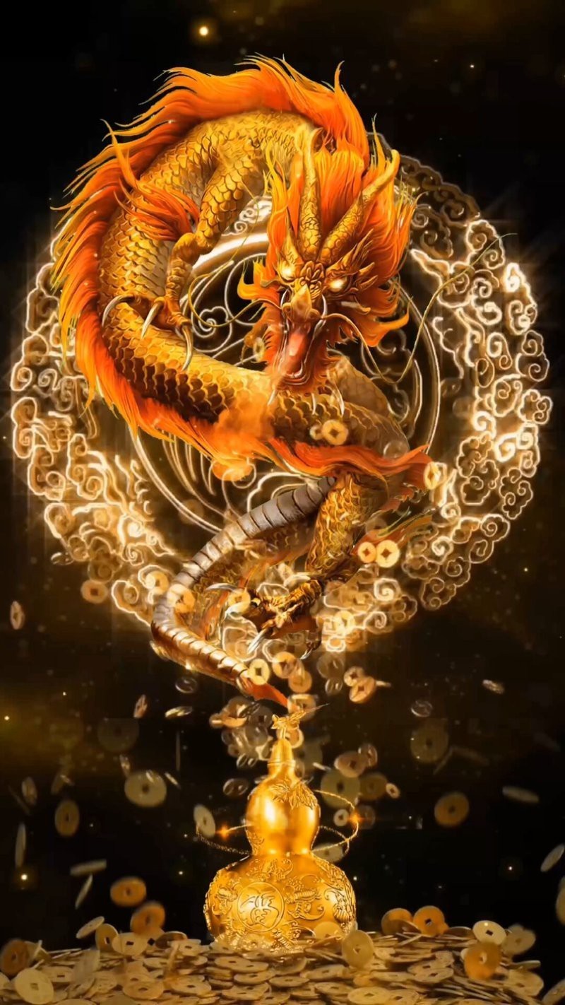 3D真正龍的動態壁紙