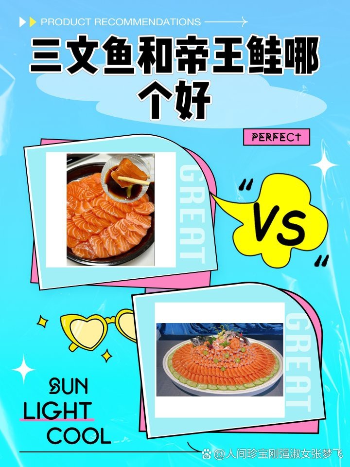 帝王鮭和三文魚