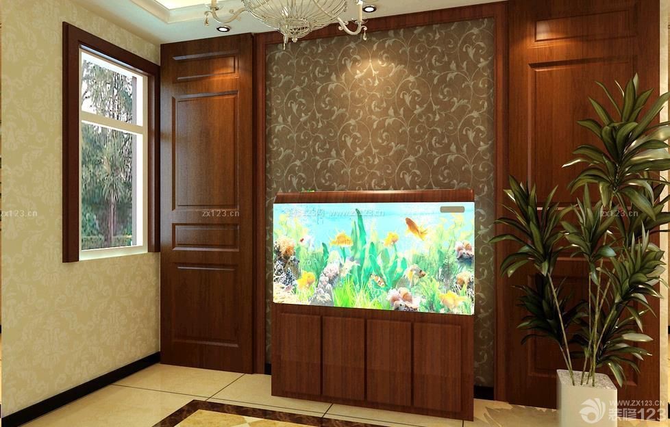 裝修魚缸效果圖大全圖片視頻（客廳魚缸裝修效果圖大全）