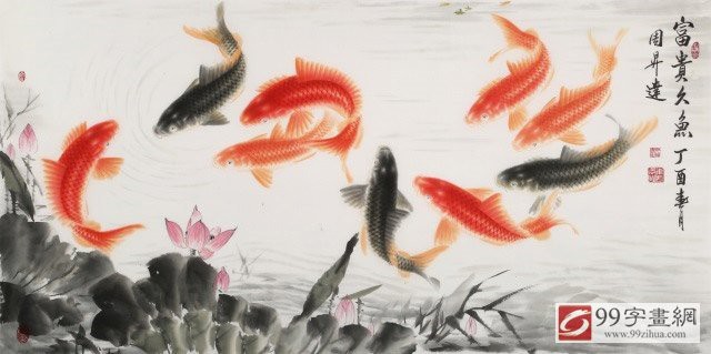 旺財魚圖片100張