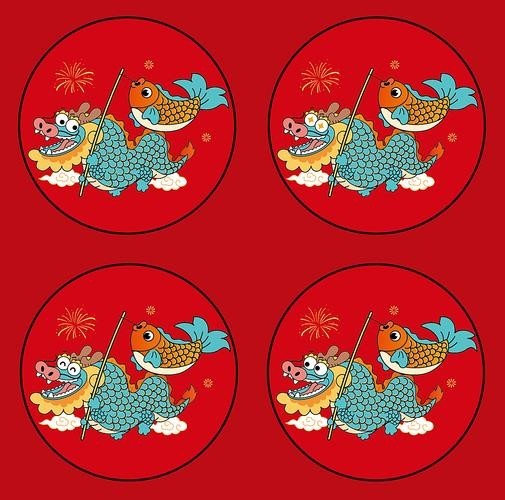 龍魚背景圖片大全可愛