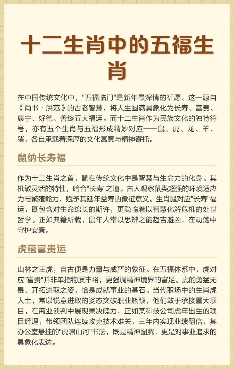 福比喻什么生肖