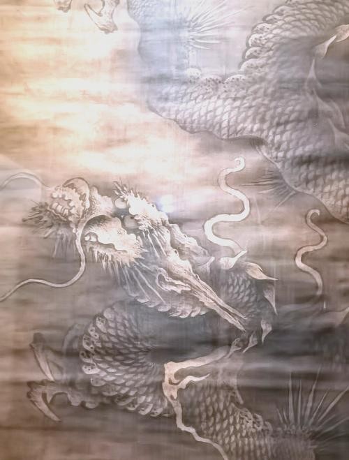 龍頭朝右的龍畫有哪些名人作品？