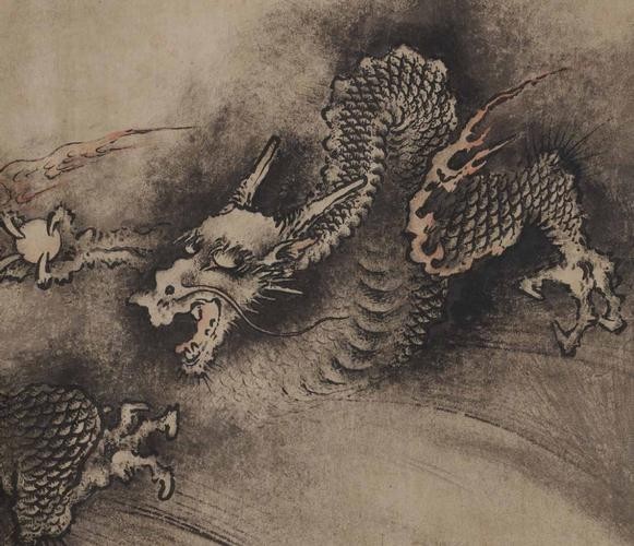 龍頭朝右的龍畫有哪些名人作品？