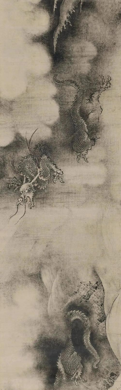 龍頭朝右的龍畫有哪些名人作品？