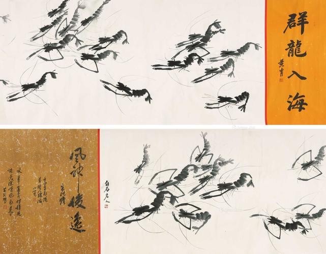 龍頭朝右的龍畫有哪些名人作品？