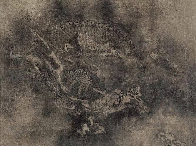 龍頭朝右的龍畫有哪些名人作品？