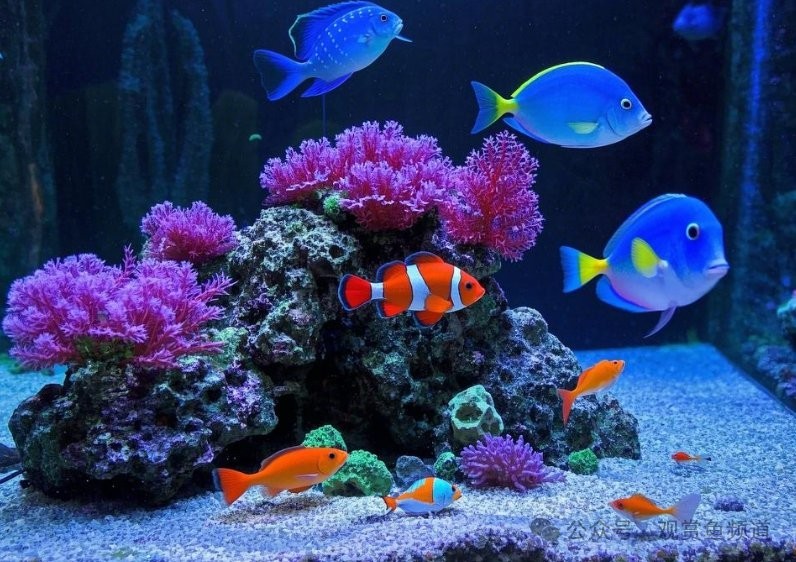 龍魚缸養海水魚