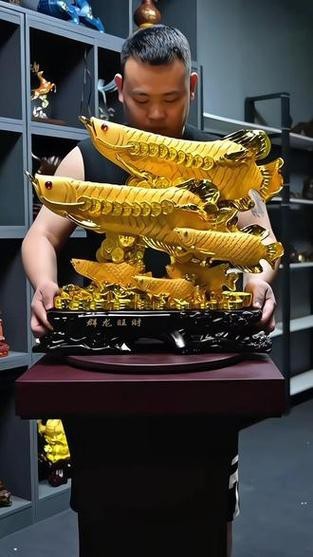 家中金龍魚擺件怎么擺