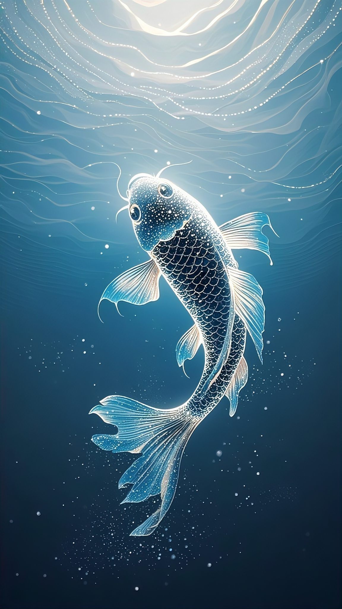 如何制作自己的紅龍魚壁紙？
