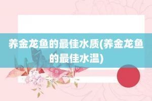 金龍魚15天換水可以嗎（金龍魚換水頻率與喂食量關系有哪些金龍魚換水頻率檢測方法）