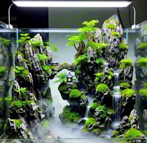 有沒(méi)有更多自然風(fēng)格的龍魚(yú)缸造景圖？
