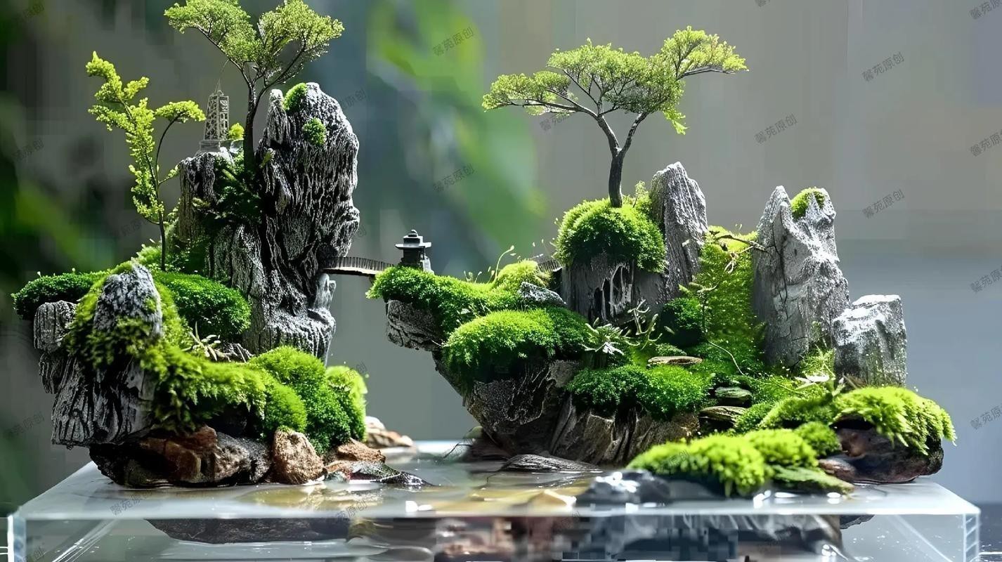 有沒(méi)有更多自然風(fēng)格的龍魚(yú)缸造景圖？