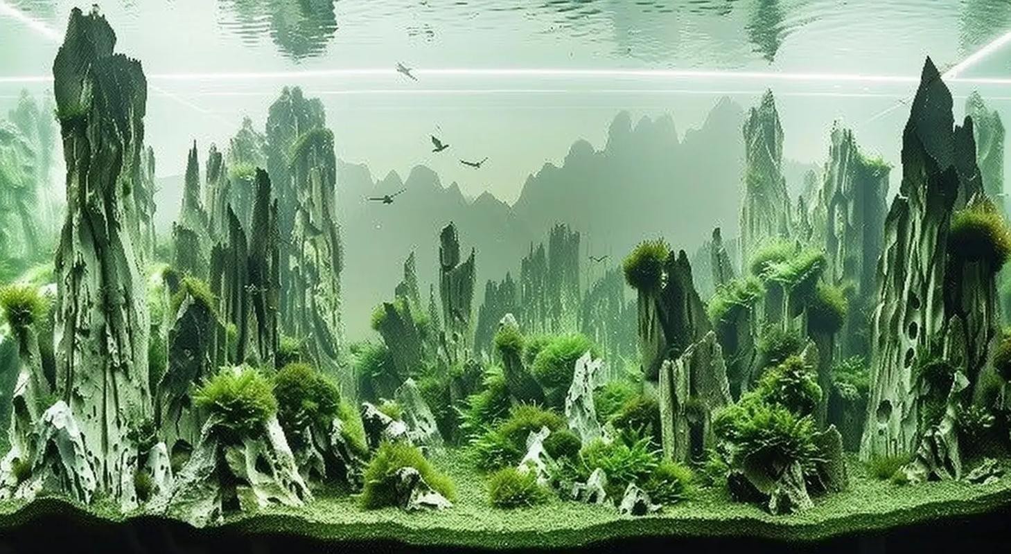 有沒(méi)有更多自然風(fēng)格的龍魚(yú)缸造景圖？
