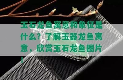 玉器龍魚的寓意是什么翡翠龍魚的寓意和象征是什么：玉器龍魚有什么寓意 玉器龍魚的寓意是什么翡翠龍魚的寓意和象征是什么：玉器龍魚有什么寓意 龍魚百科 第1張