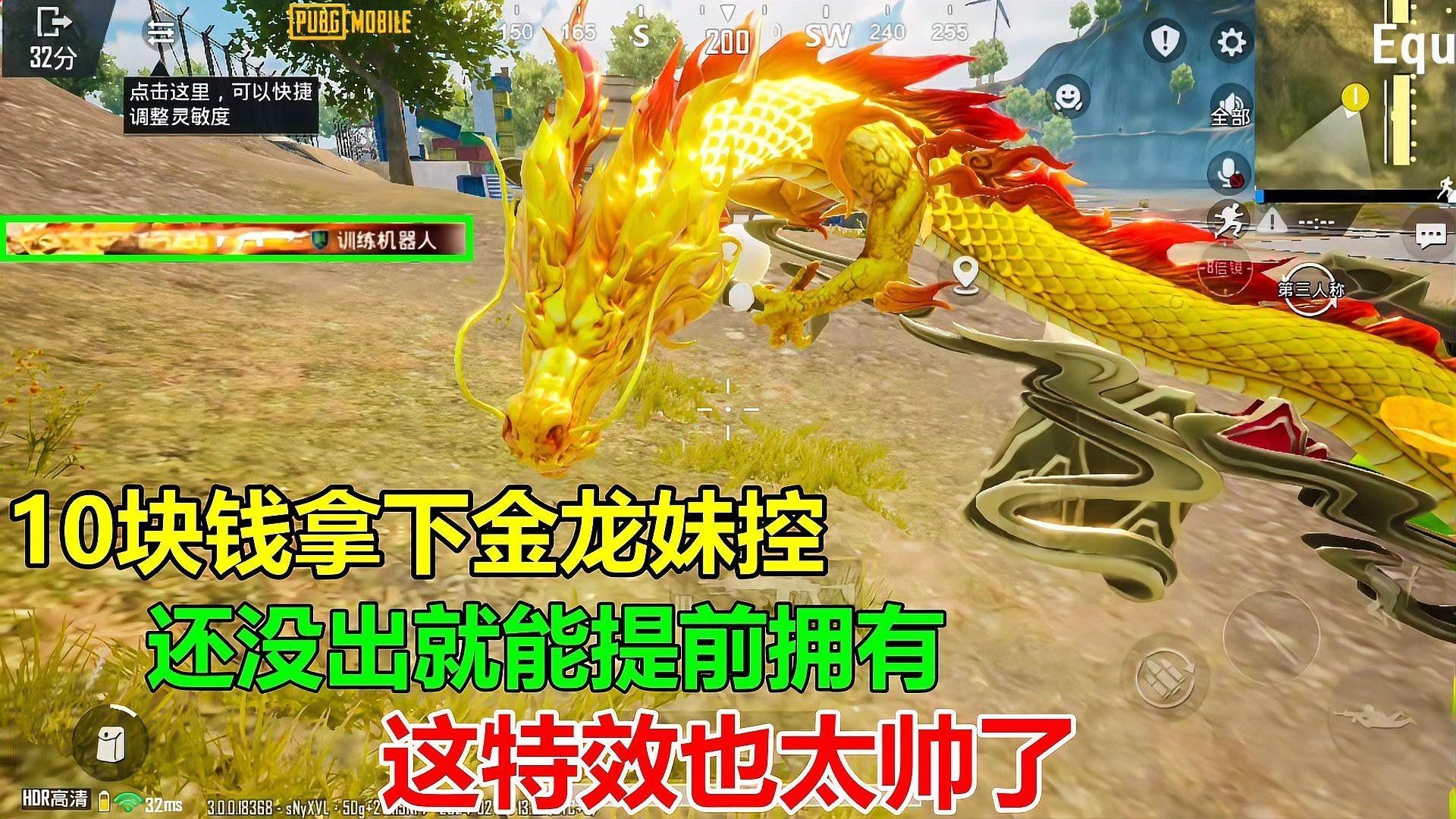 《和平精英》有哪些金龍皮膚？