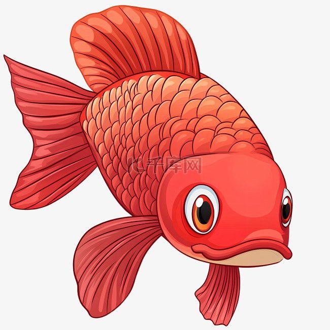 紅龍魚卡通頭像有哪些風格？