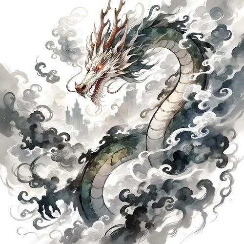 能給出一些黑色龍的圖片嗎？