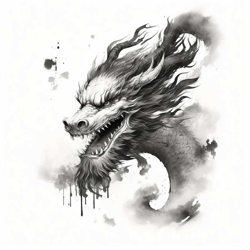 能給出一些黑色龍的圖片嗎？