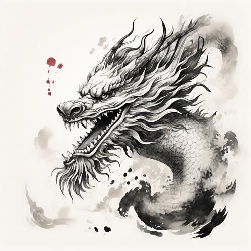 能給出一些黑色龍的圖片嗎？