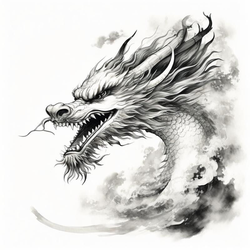 能給出一些黑色龍的圖片嗎？