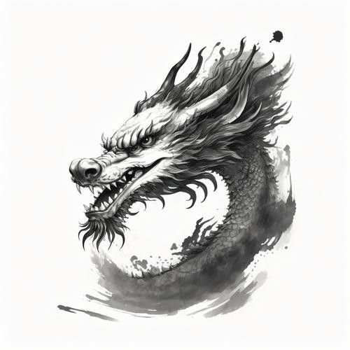 能給出一些黑色龍的圖片嗎？