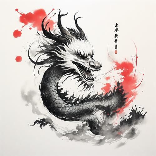 能給出一些黑色龍的圖片嗎？