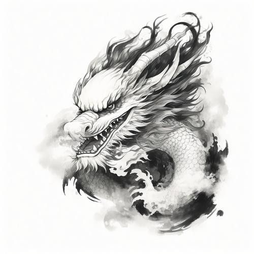 能給出一些黑色龍的圖片嗎？