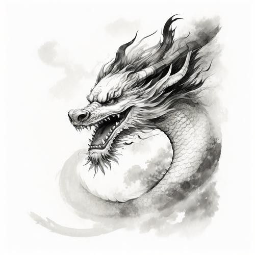 能給出一些黑色龍的圖片嗎？