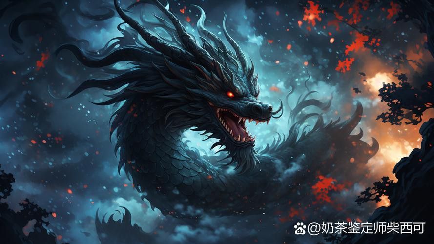 能給出一些黑色龍的圖片嗎？