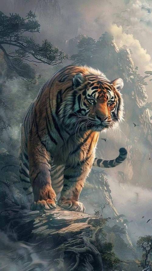 老虎最吉利的圖片