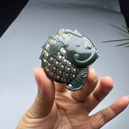 玉雕龍魚圖片擺件欣賞 玉雕龍魚圖片擺件欣賞 龍魚百科 第25張