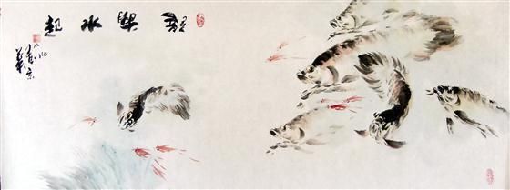 金龍魚畫家薛九州介紹：中國畫龍魚大寫意新沒骨技法的創始人——薛九州