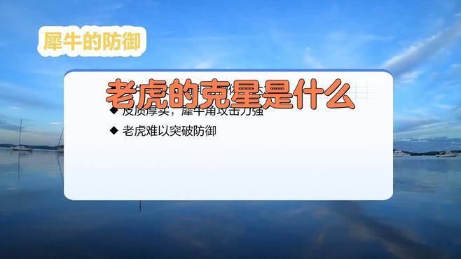 老虎的天敵