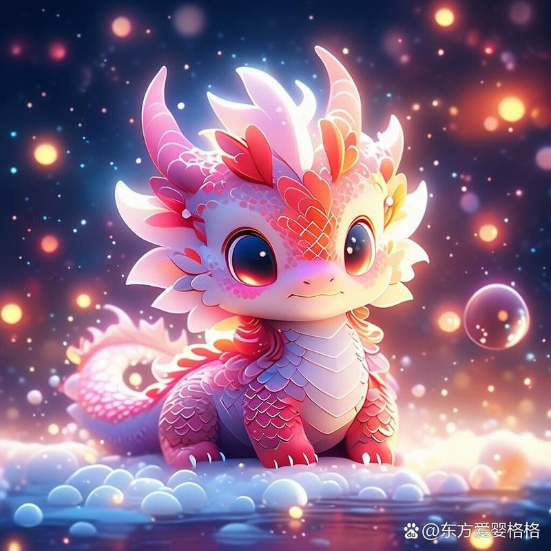 有沒有更多簡潔風格的紅龍魚頭像？