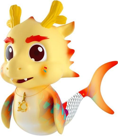 有沒有更多簡潔風格的紅龍魚頭像？