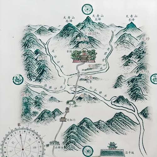 十三陵風水龍脈圖有哪些版本 十三陵風水龍脈圖有哪些版本 龍魚百科 第1張