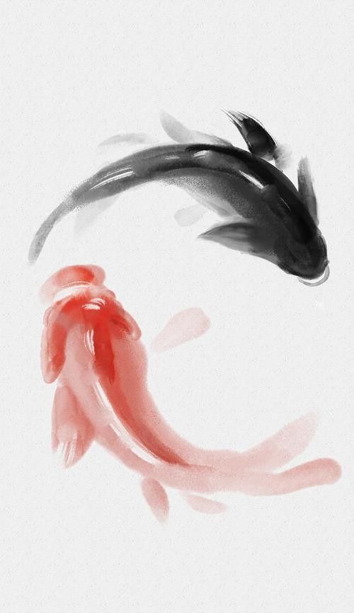 龍魚背景圖片可愛