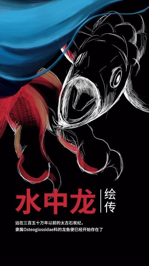 龍魚背景圖片可愛